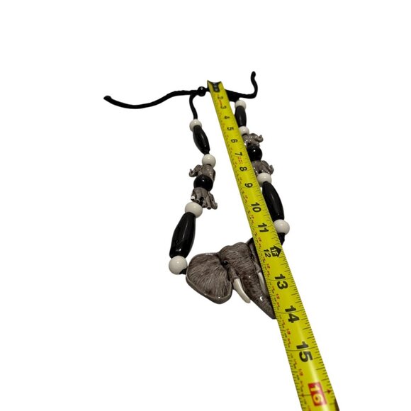 Handcrafted Elephant Beaded Necklace Fashion Jewelry Safari - Picture 11 of 12